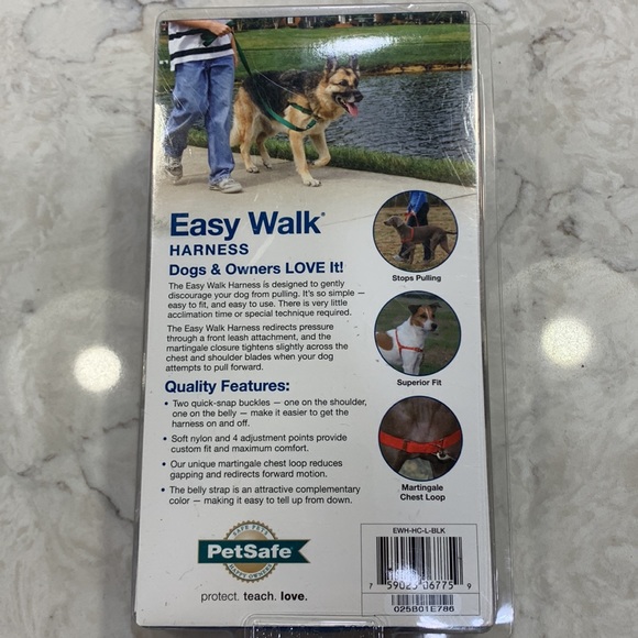 NWT PetSafe Easy Walk Harness Sz Large **BENEFITS ANIMAL RESCUE** - Picture 2 of 6